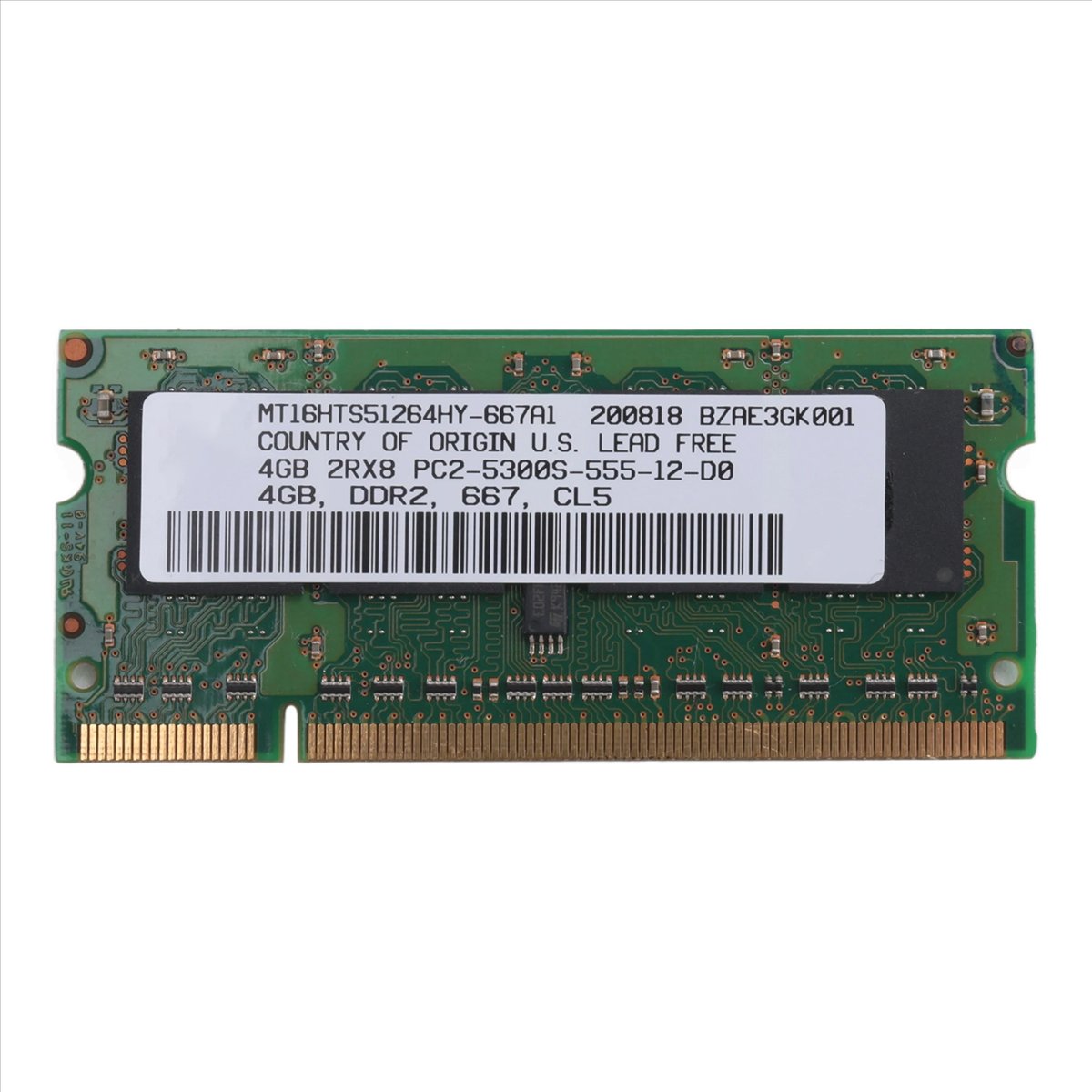 ABAN DDR2 4GB หน่วยความจำแล็ปท - Ddr2 Ram บทวิจารณ์และราคา