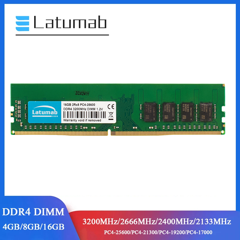 Latumab RAM DDR4 เดสก์ท็อป Mem - Ddr4 3200 16Gb บทวิจารณ์และราคา