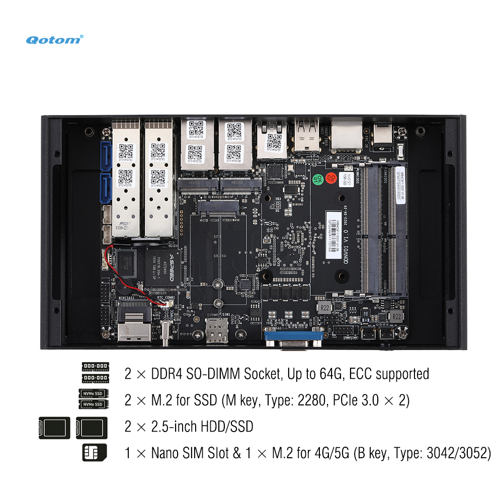 มินิพีซี Q20300G9 ซีพียู Atom  - Ddr4 Desktop Ram บทวิจารณ์และราคา